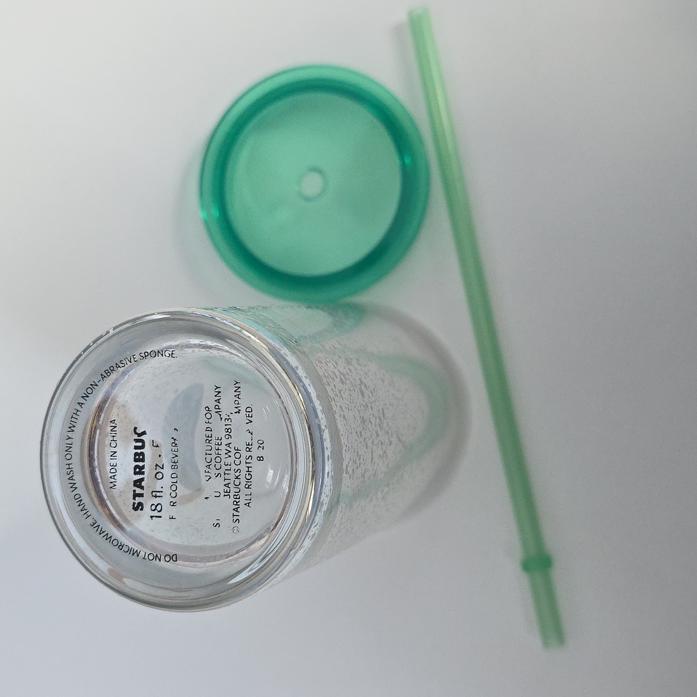 Starbucks Glass Tumbler - Travel To Go Cold Cup Glass Tumbler - Picture 4 of 5